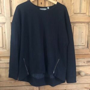 ‎Athleta Small Cityscape Black Sweatshirt